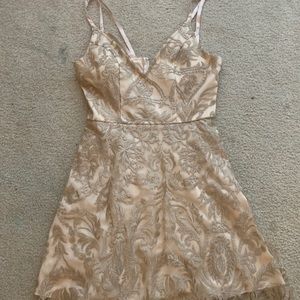 Gold homecoming dress